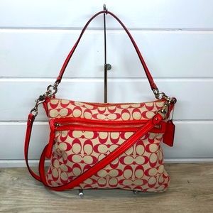 Coach 30902M Signature Poppy Perri/Hobo Crossbody Handbag